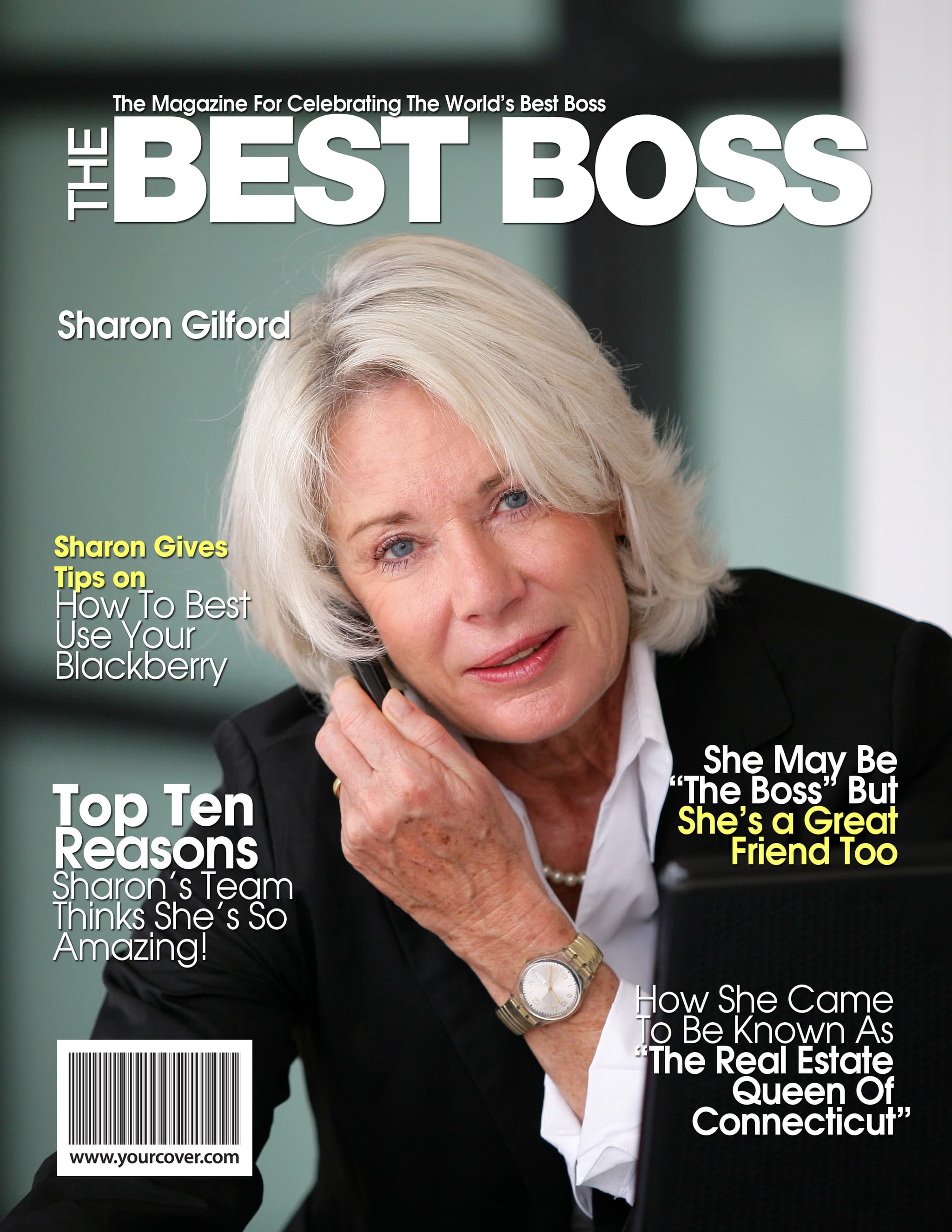 Best Boss magazine cover template