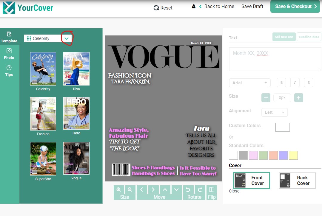 Vogue Magazine Cover Maker, Free Download